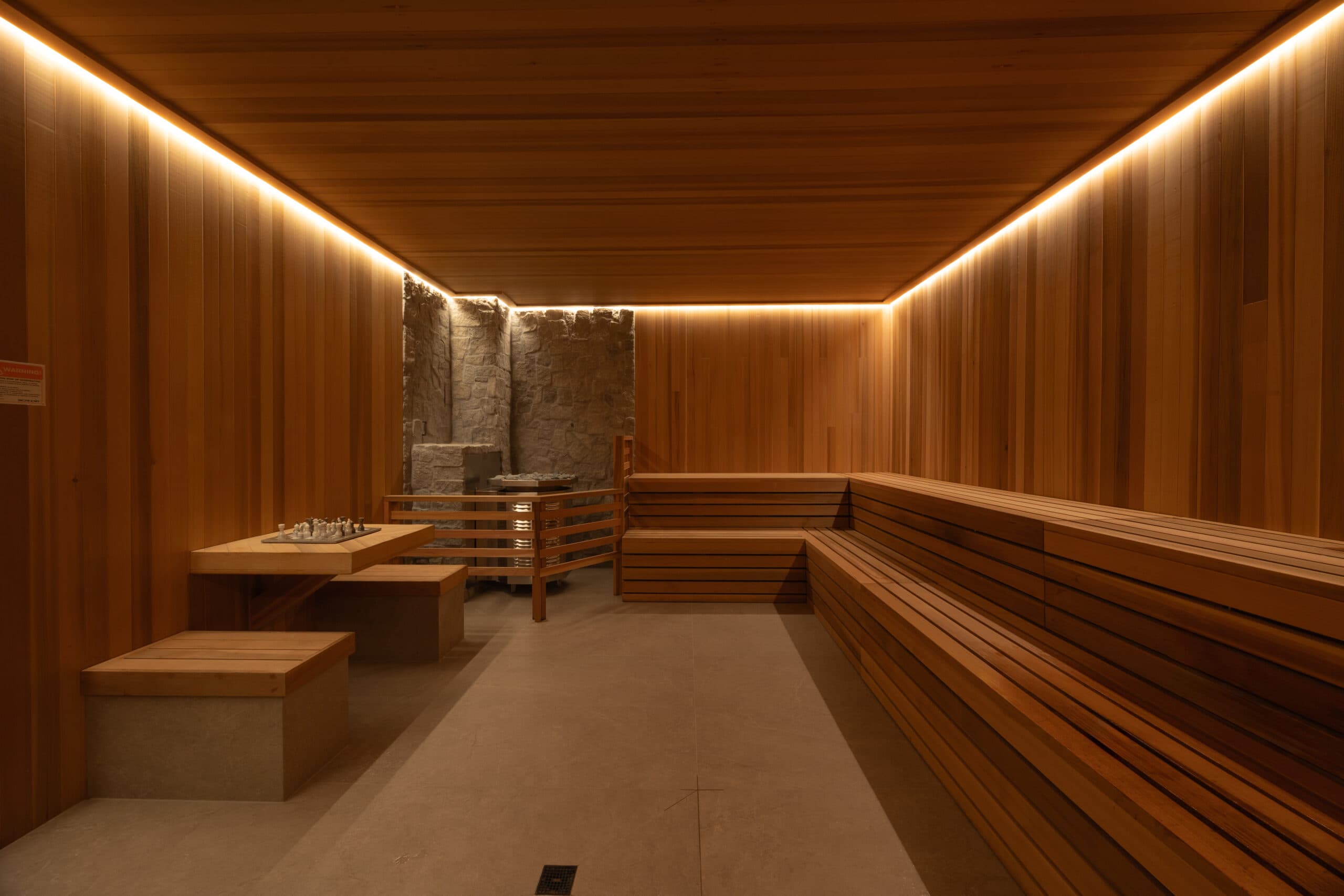 Rafa Sauna Lounge interior wellness space